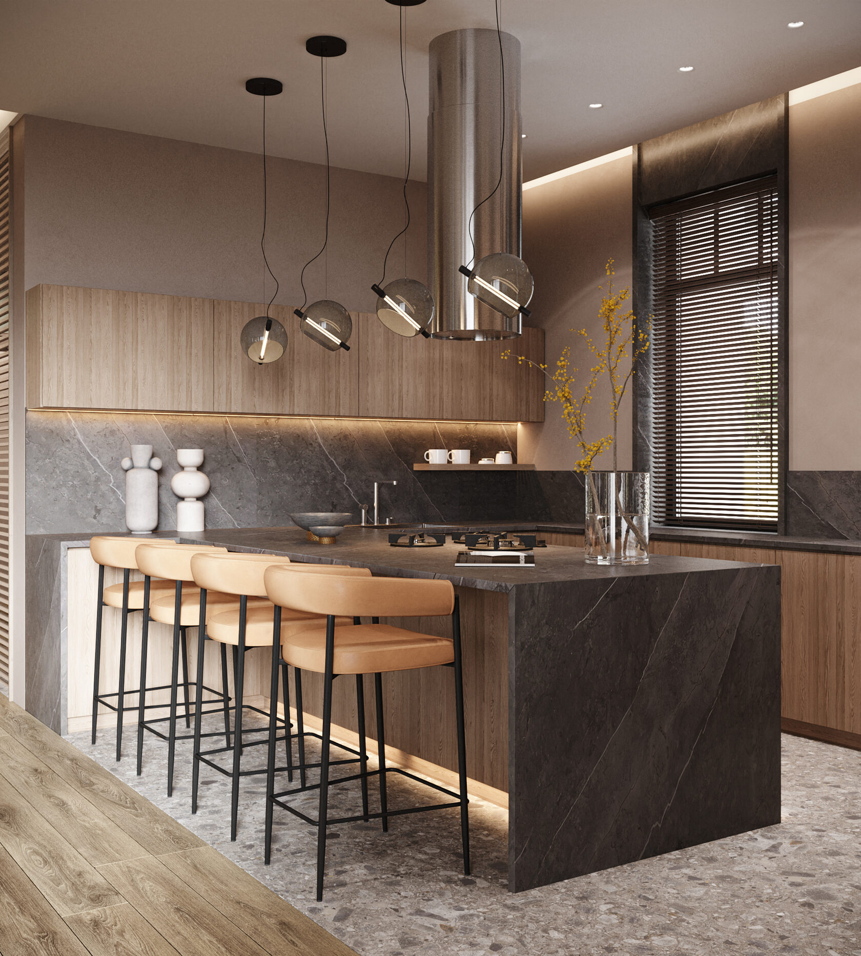 Interior design kitchen house