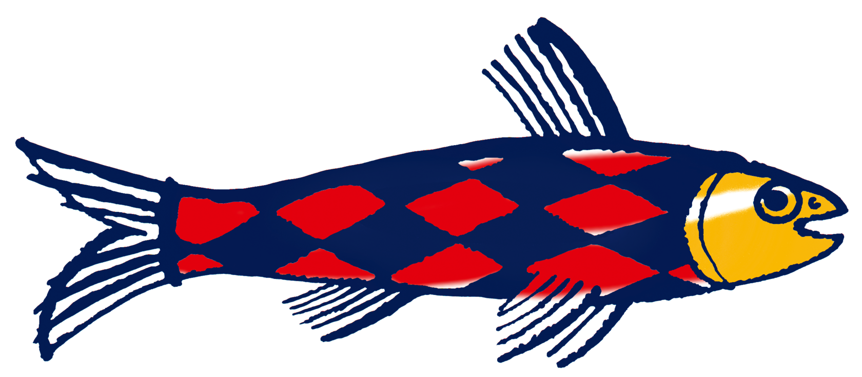 корюшка в костюме Арлекина