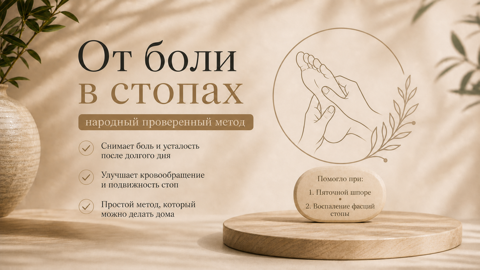 От боли в стопах
