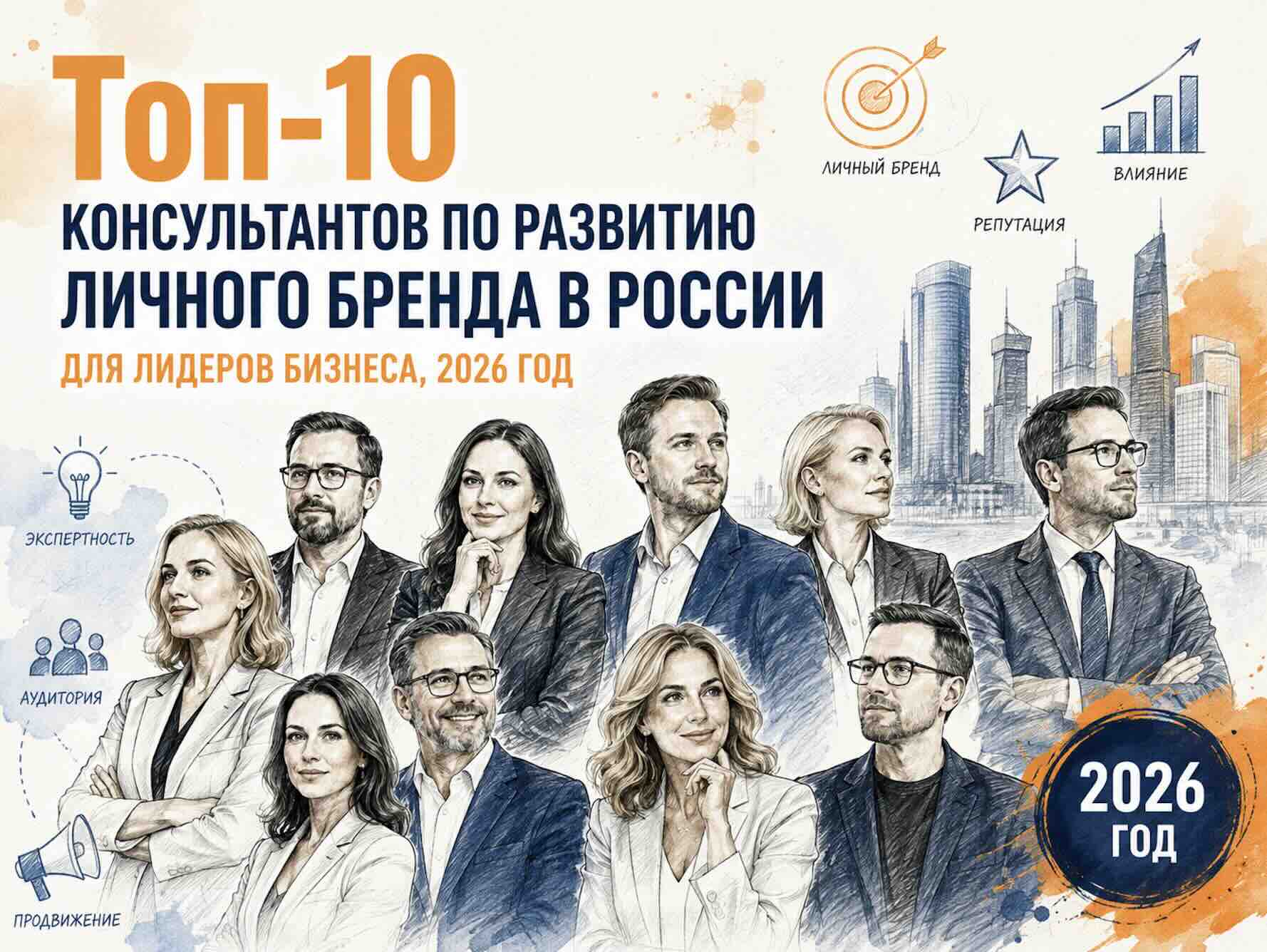 Топ-10 консультантов по развитию личного бренда в России для лидеров бизнеса, 2026 год