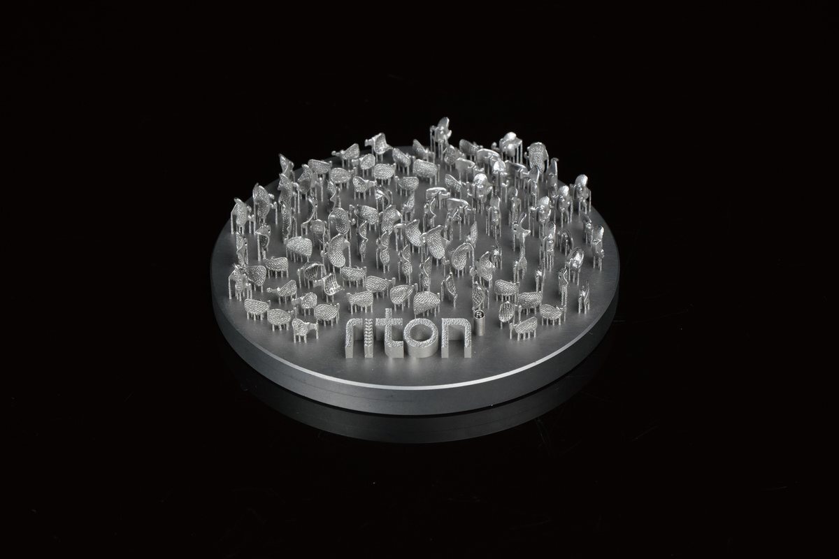 Платформа с мелкими деталями, напечатанными на Riton MCUBE
