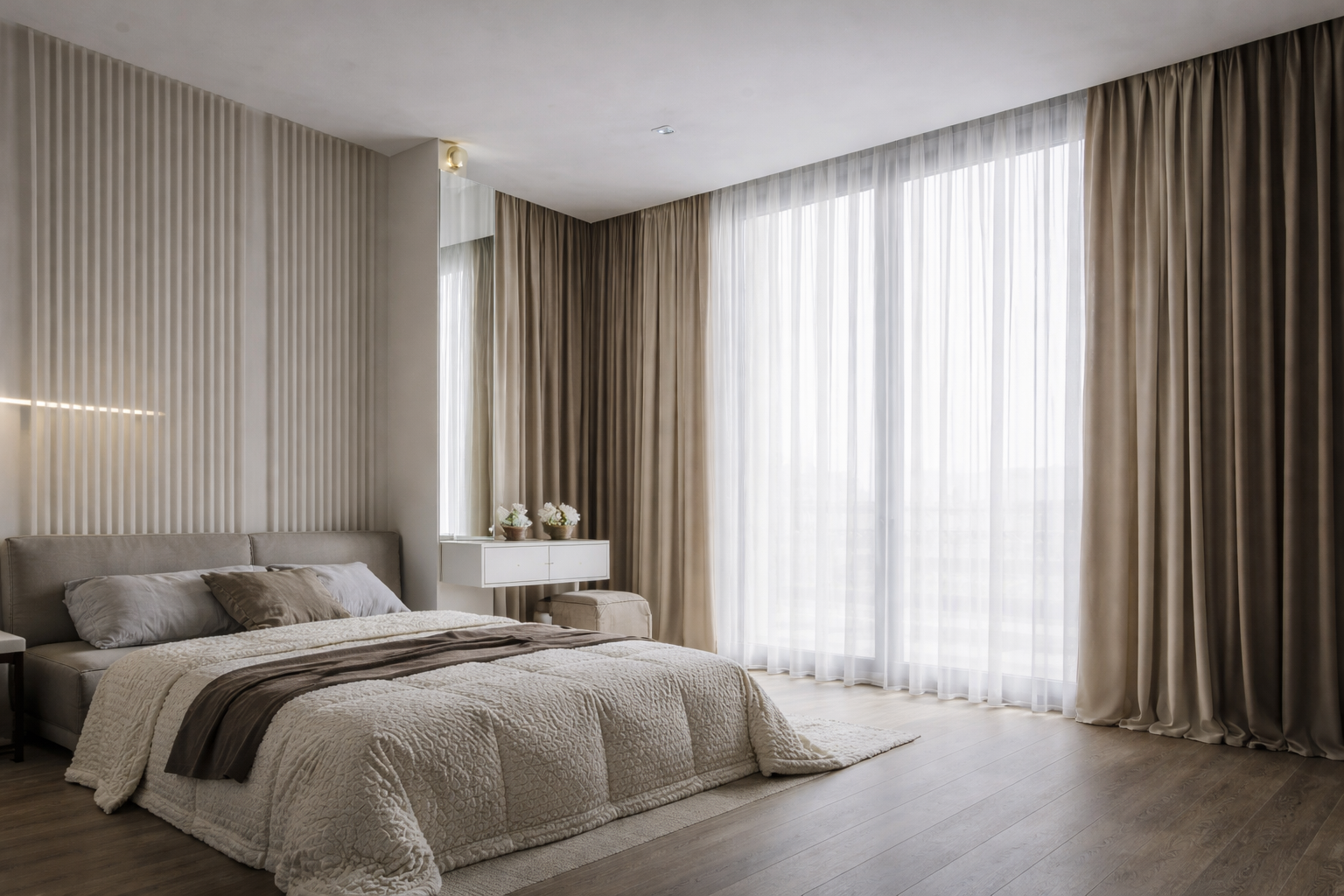 Шторы в спальню премиум класса