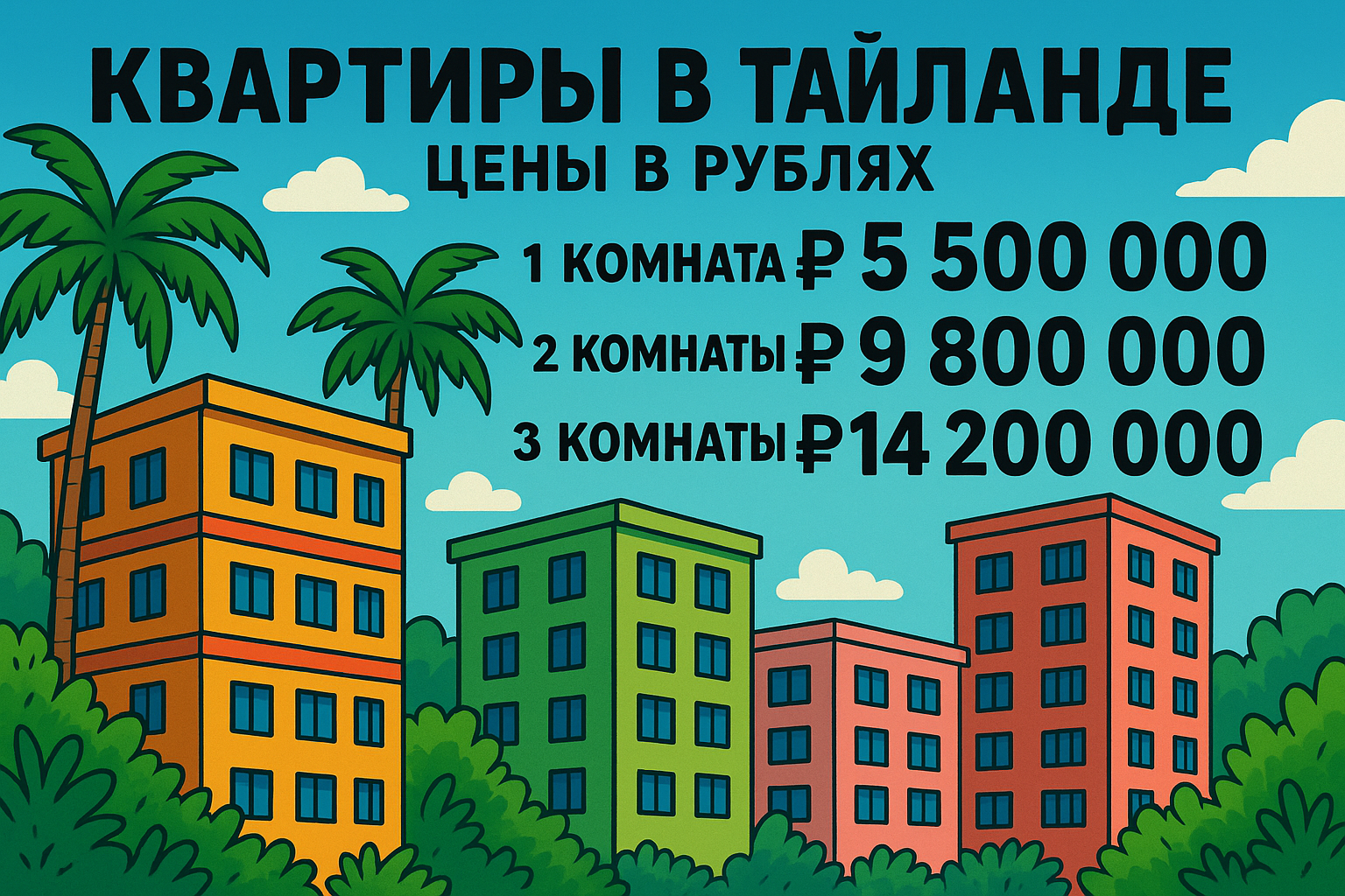 Где выгоднее покупать и на что хватит вашего бюджета?  Интерес к недвижимости в Таиланде среди россиян продолжает расти. Особенно популярны квартиры у моря — в Пхукете, Паттайе, на Самуи и в Бангкоке. Многие покупатели планируют переезд, зимовку или инвес
