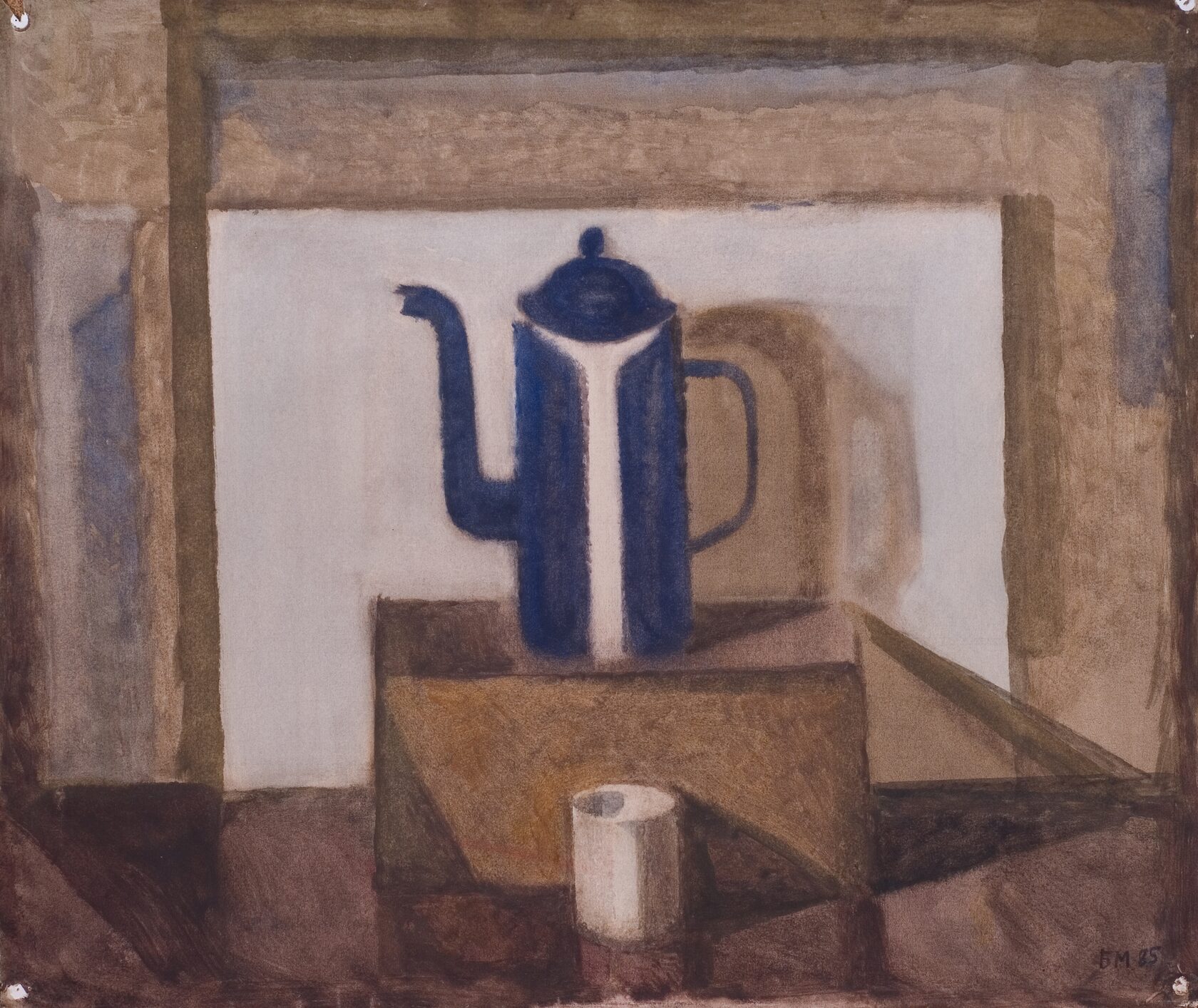 Натюрморт с синим кофейником. 1985 