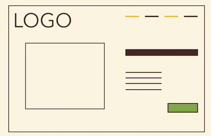 GIF лендинг, наглядно показывает как выглядит одностраничник