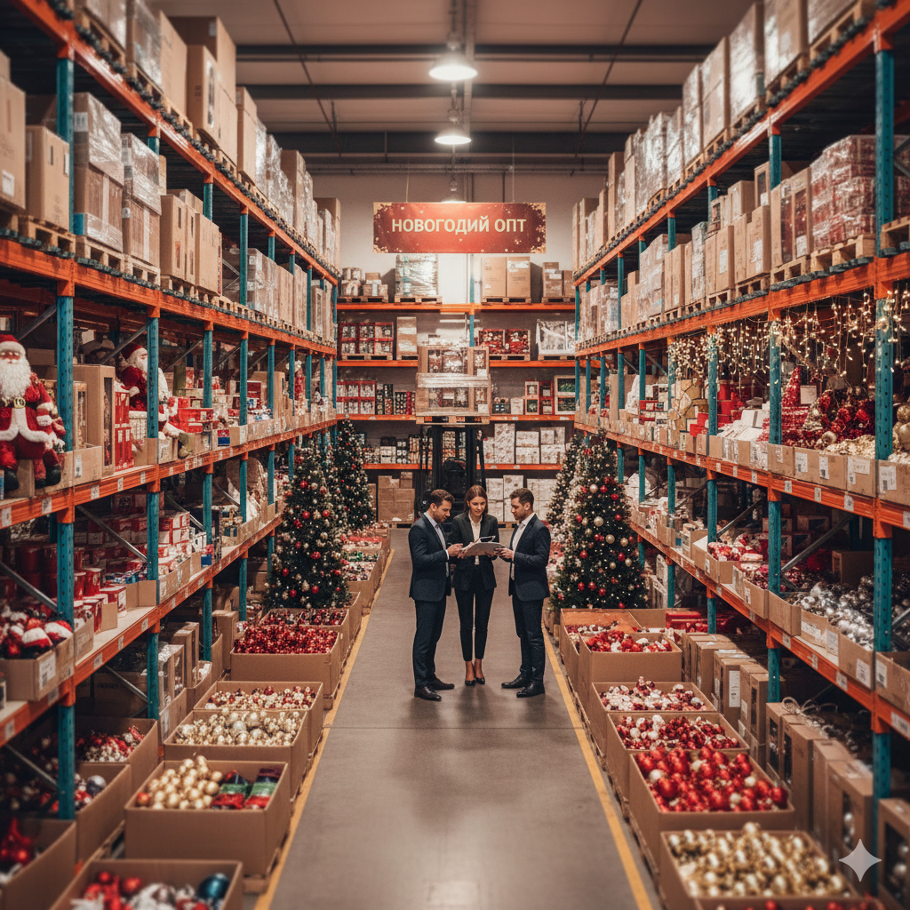 Новогодние товары оптом
