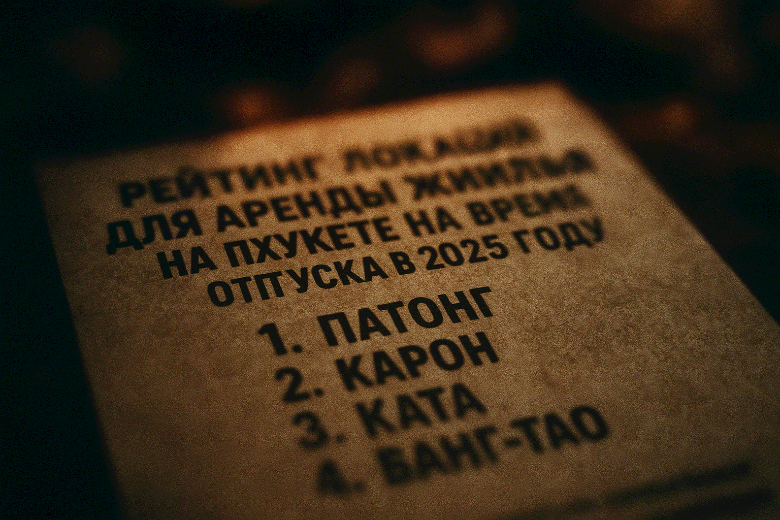 Найдите идеальное место для отпуска на Пхукете Мечтаете об отпуске на тропическом острове с белоснежными пляжами и лазурным морем? Пхукет — идеальное место для отдыха, а правильный выбор локации для аренды жилья сделает ваш отпуск незабываемым! Z4Realty,