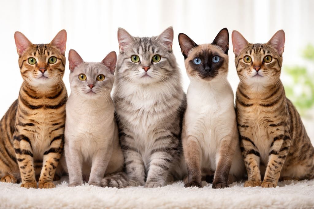 ТОП-5 гипоаллергенных пород кошек