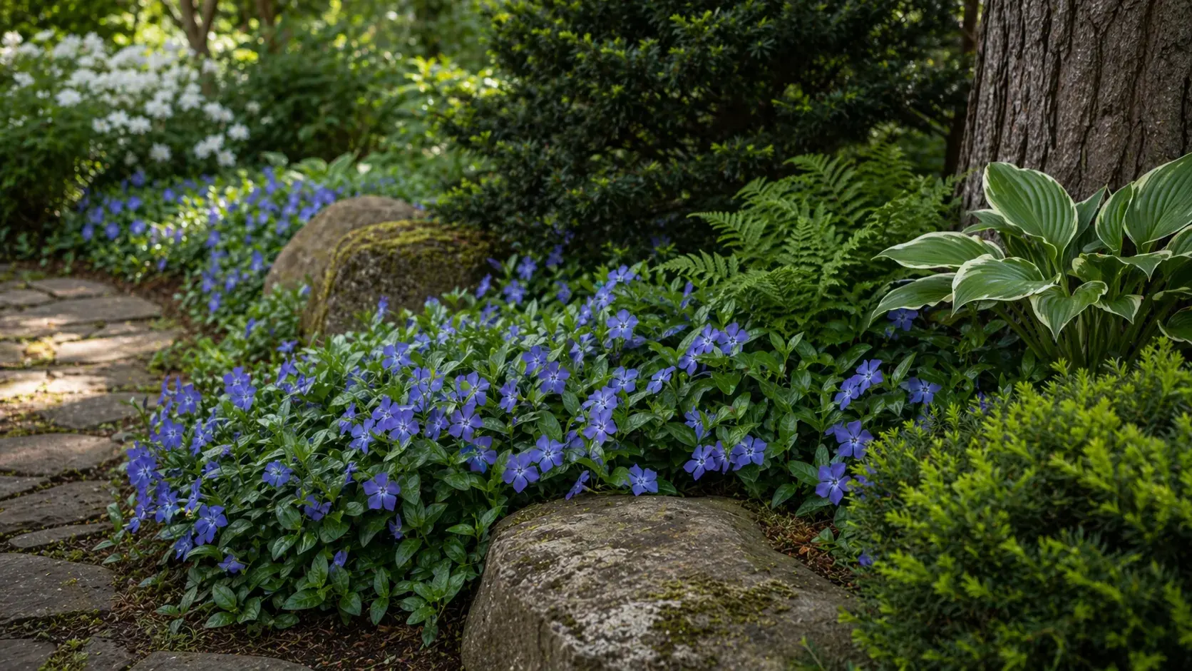 Барвинок для тенистого сада: посадка, разрастание и уход