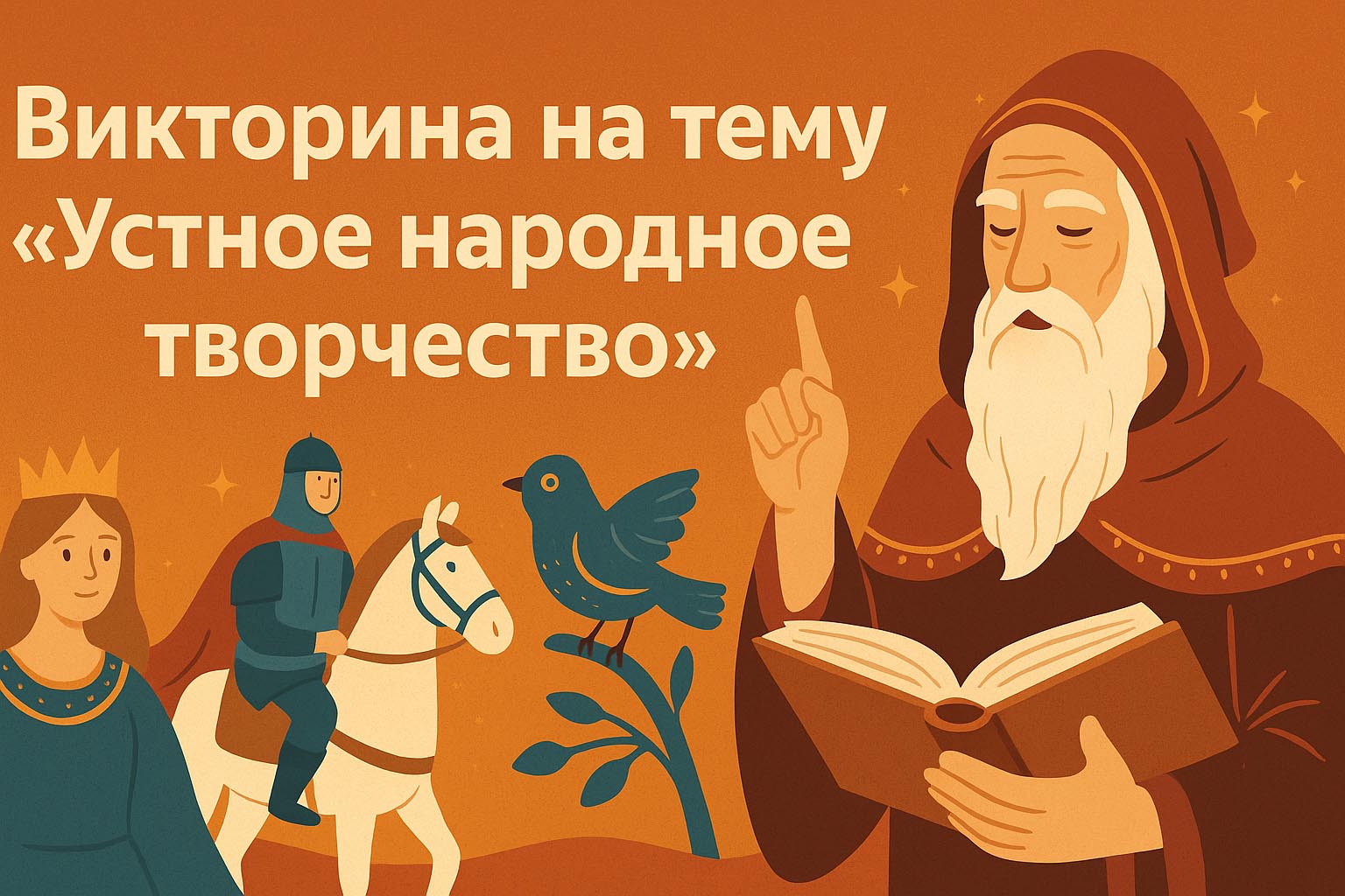 Викторина «Устное народное творчество» — 25 вопросов с ответами для детей и взрослых