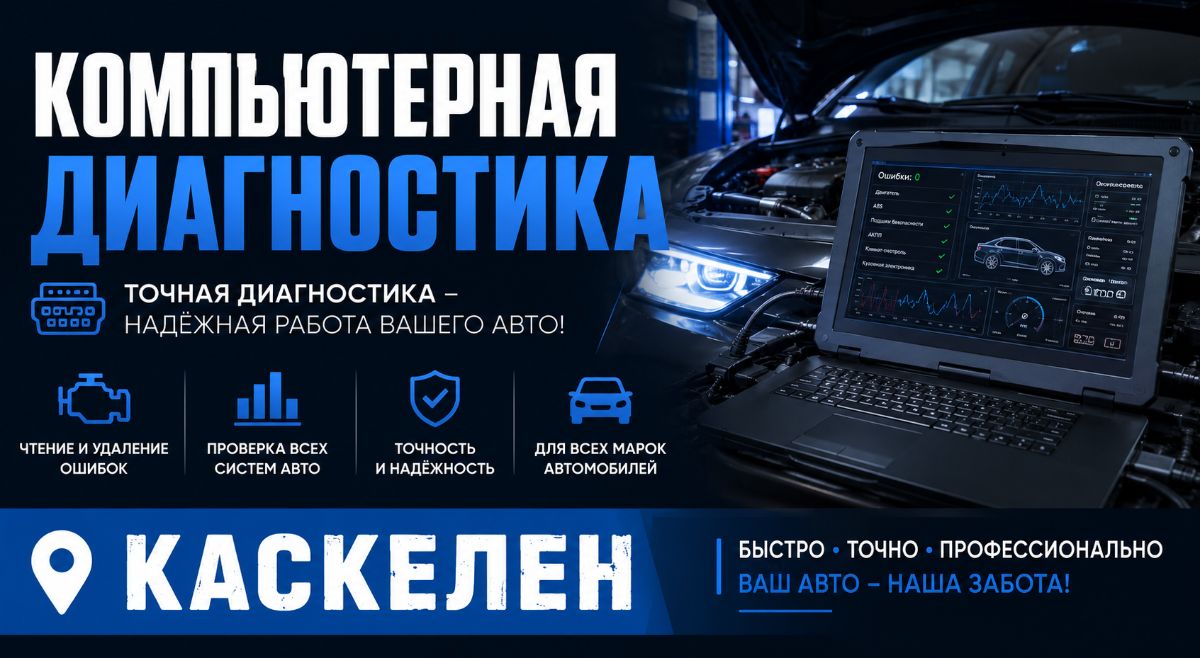 Выездная компьютерная диагностика грузовых автомобилей и спецтехники в Каскелене