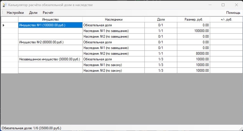 Расчет Обязательной Доли В Наследстве