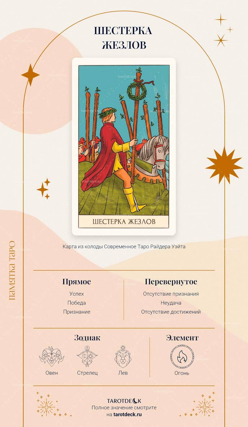 Шестерка посохов