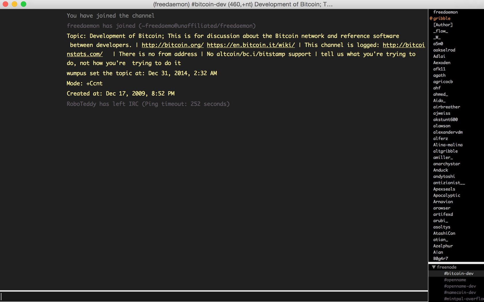 brian birtles nickname in mozilla irc on limechat