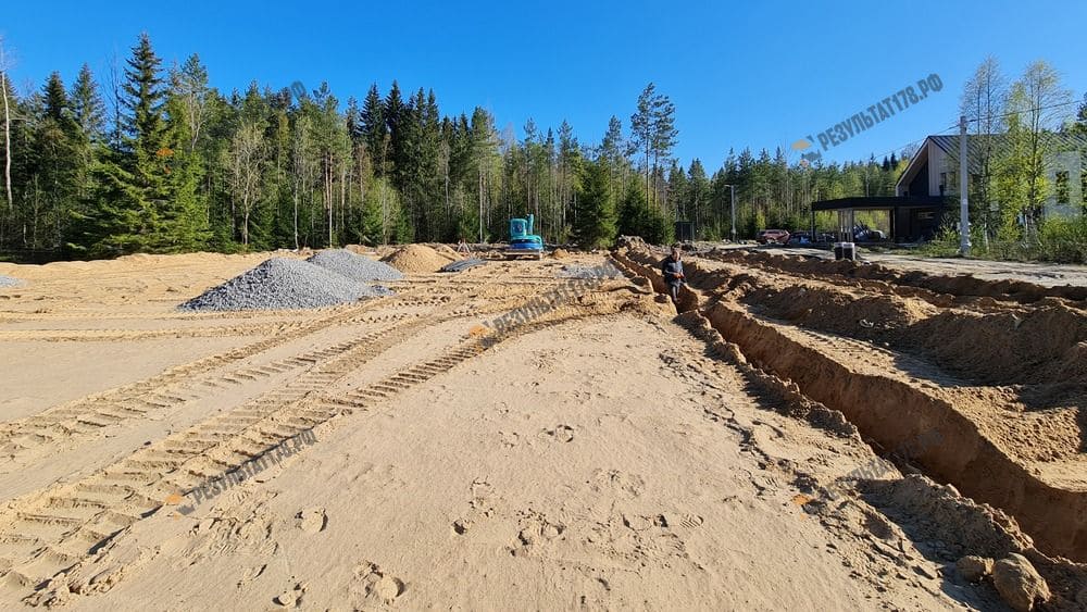 Плитный 10х10 монолитный фундамент под газобетонный дом