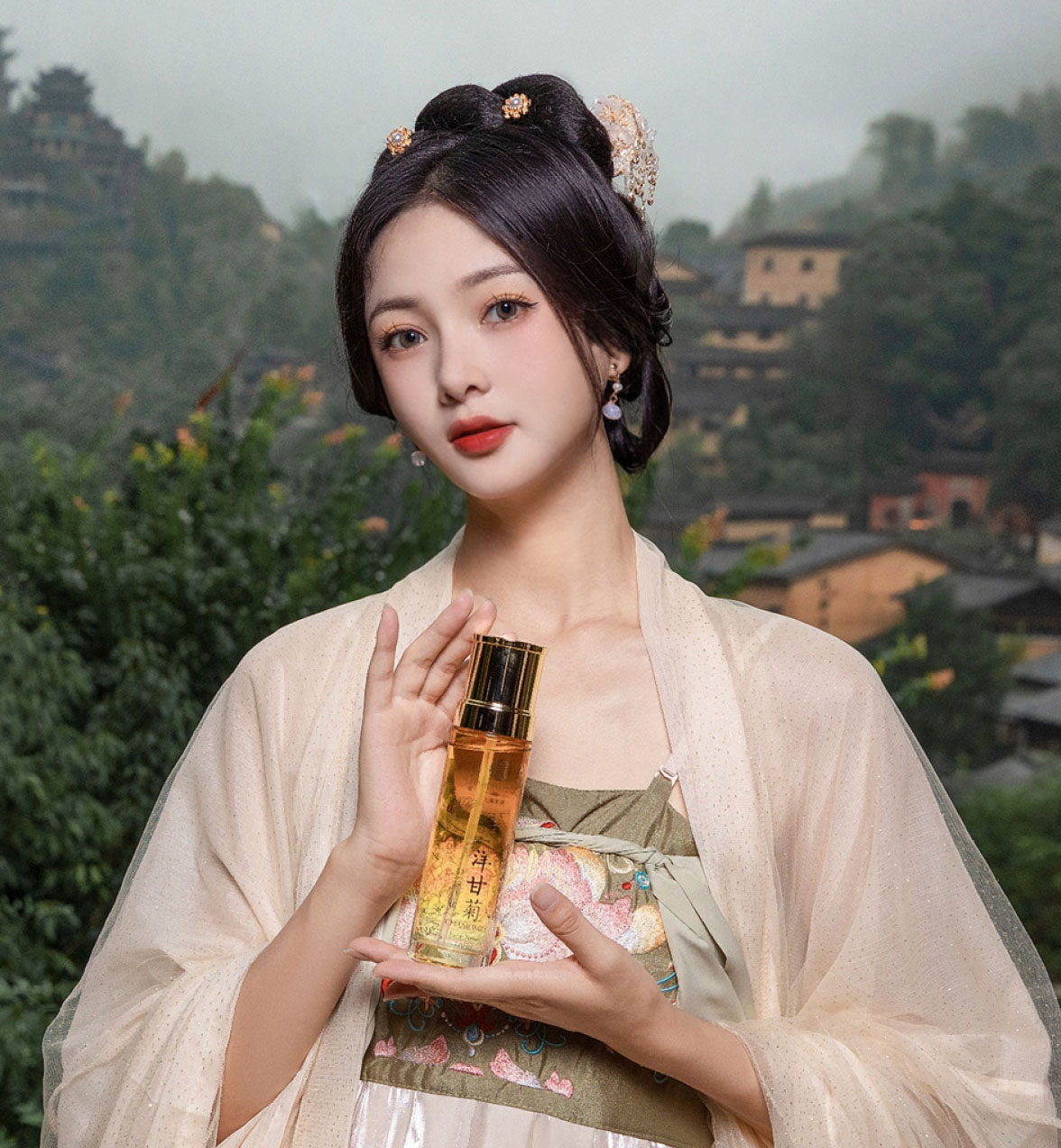 Chinese woman with ShanghaiSong skin care