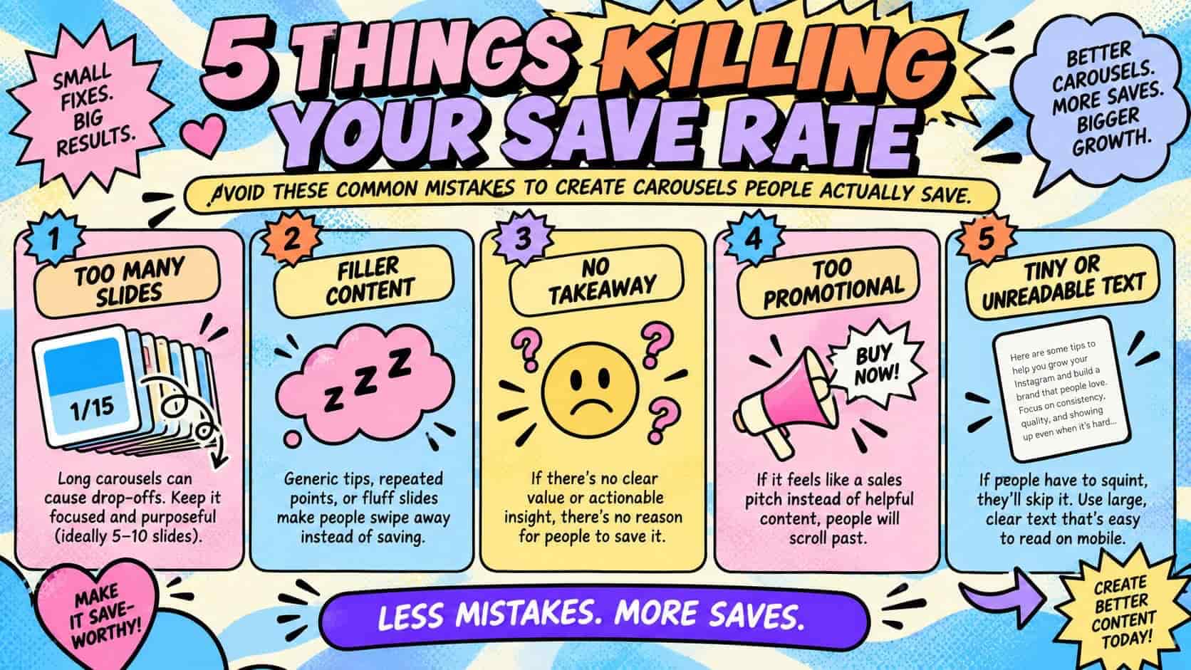 5 things killing your save rate on Instagram
