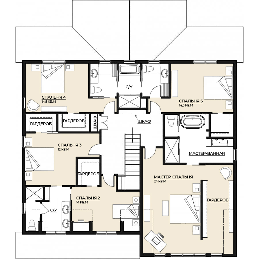 Планировка второго этажа