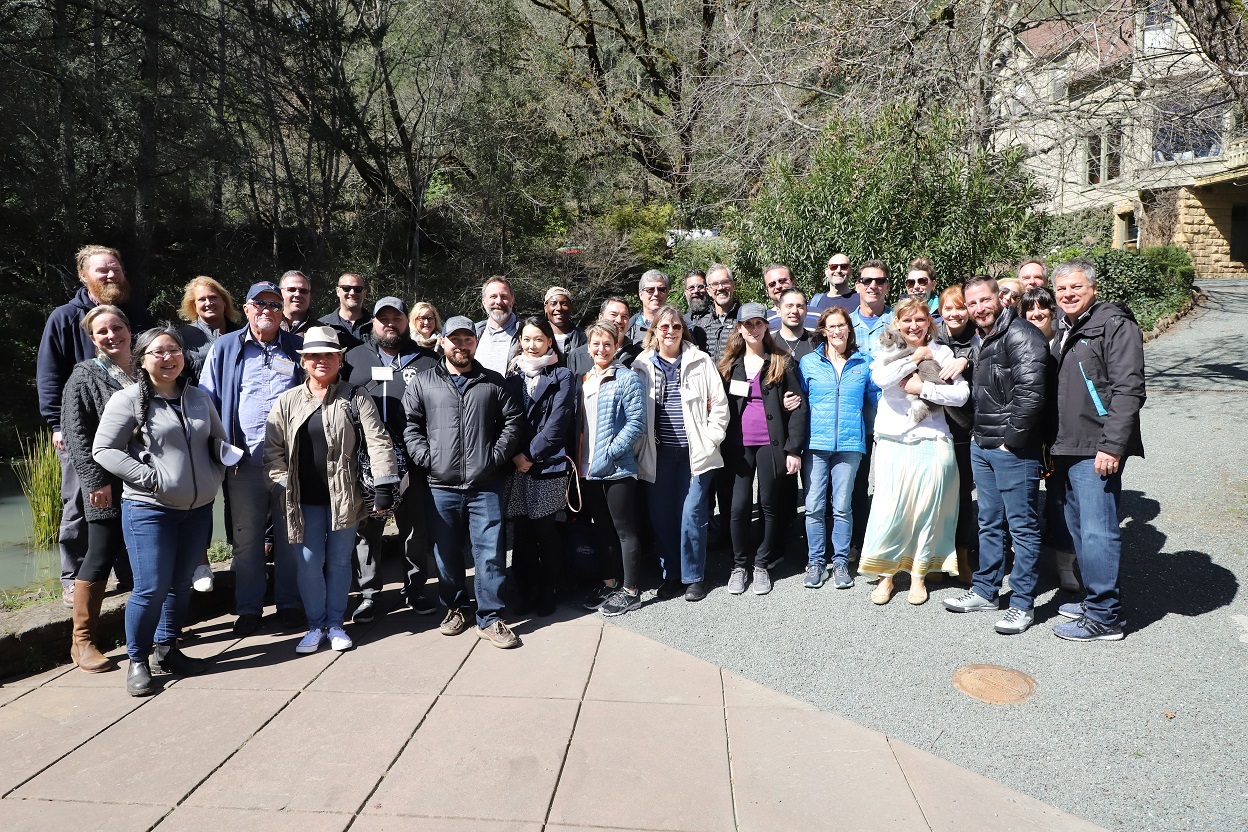Group photo of Team Schramsberg and participants of the 24th Camp Schramsberg in March, 2019 (photo provided by Matthew Levy, Marketing and E-commerce Manager -- thank you!)