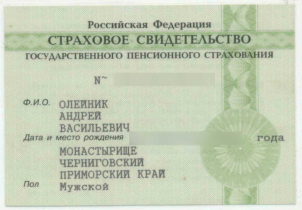 Российская федерация государственного пенсионного страхования
