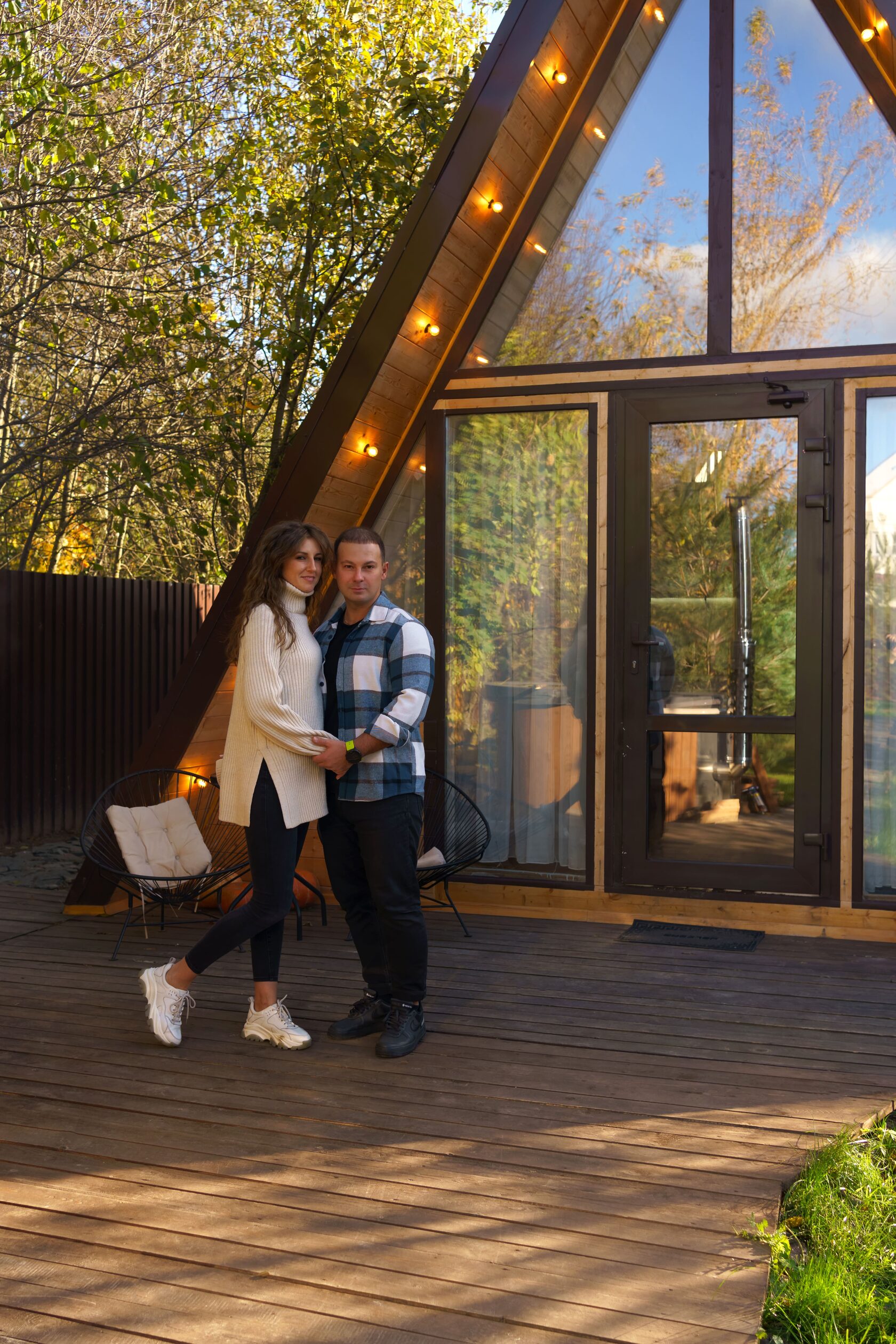 День рождения за городом в Aframe Happy