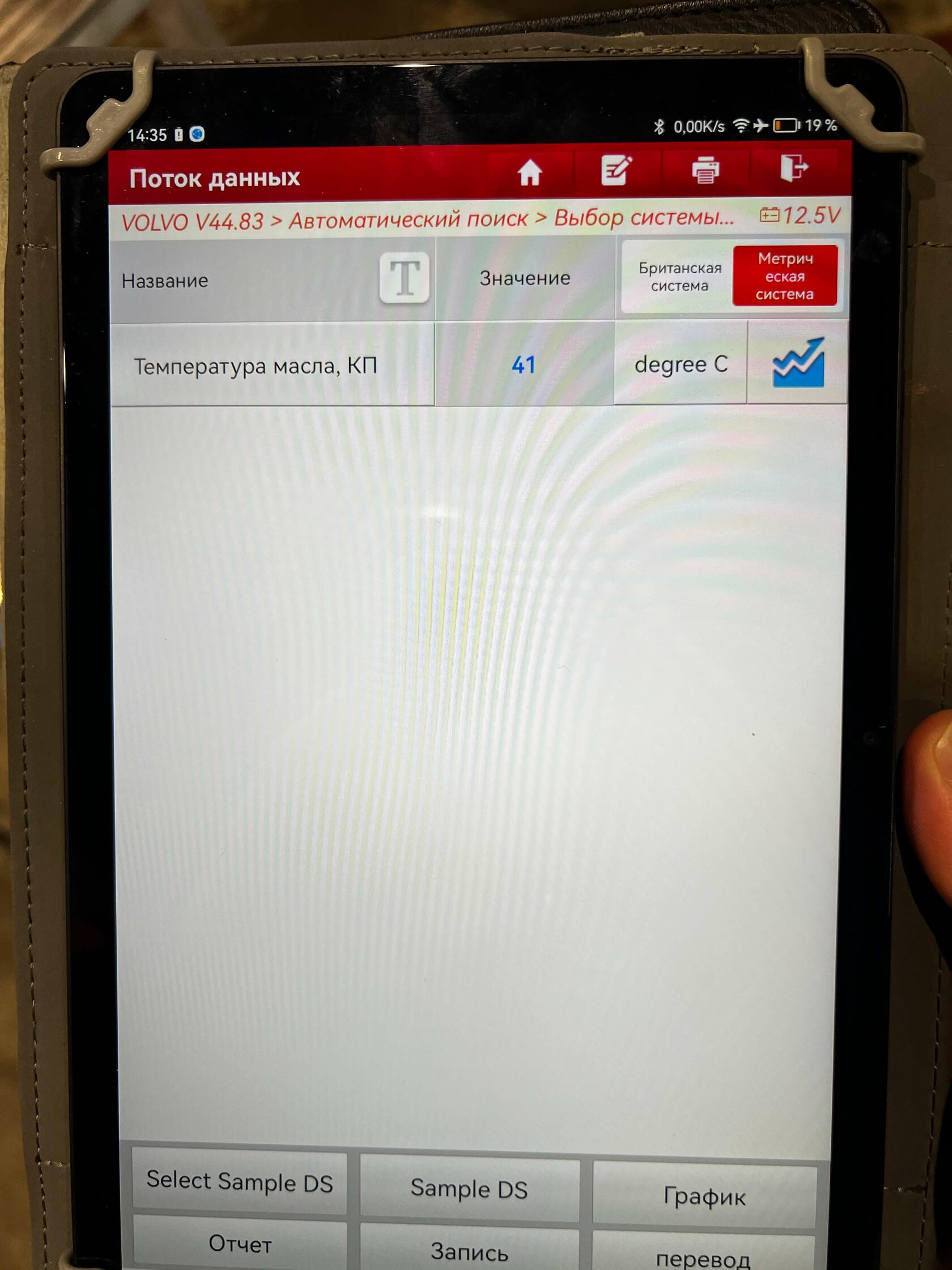 Контроль температуры АКПП Volvo