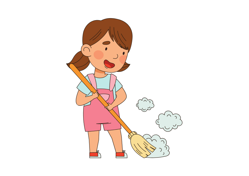 Sweep the floor — подметать пол