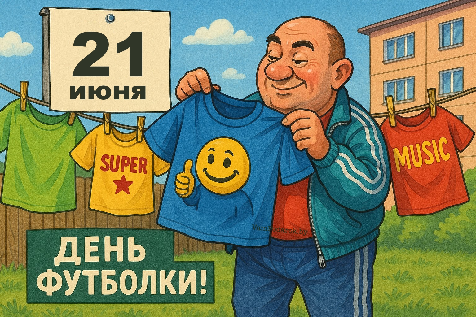 Международный день футболки – 21 июня