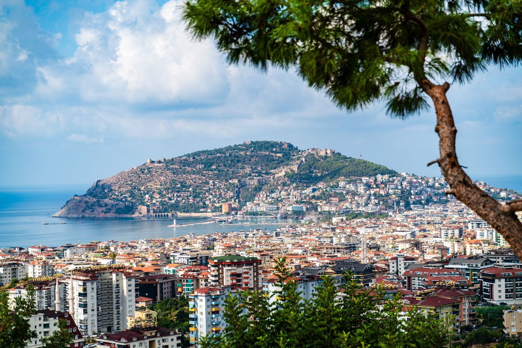 Alanya: zamek, Czerwona Wieża, miasto i Morze Śródziemne