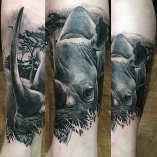 Основные значения татуировки Носорог
