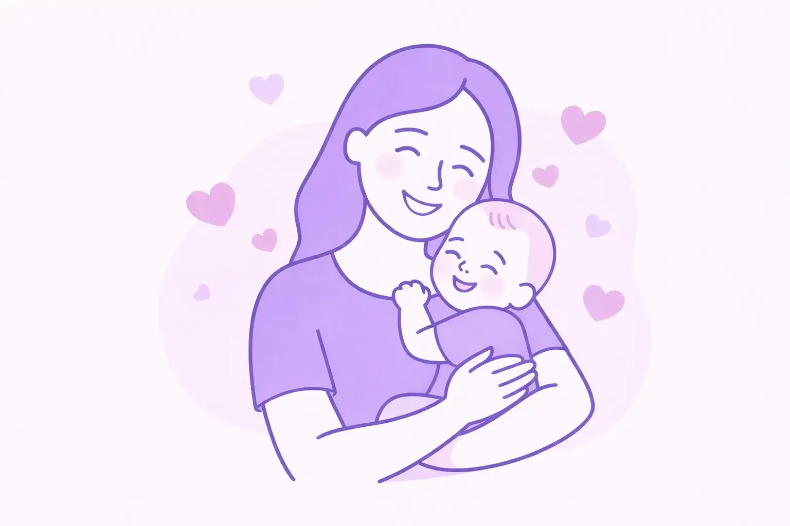 Счастливая мама с ребенком