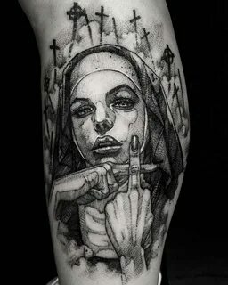 Татуировка монашка