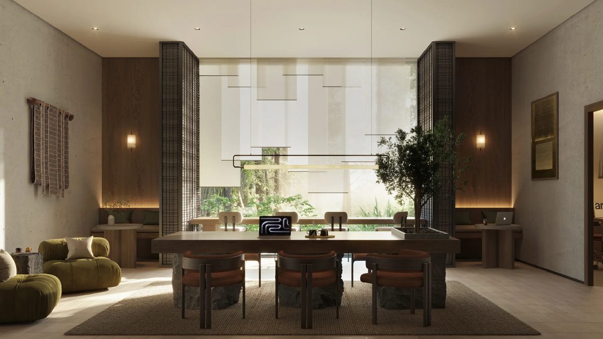Co-working lounge at Sei Saadiyat