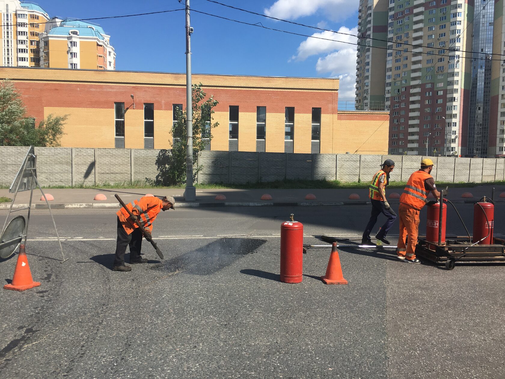термопрофилирование дорожного покрытия
