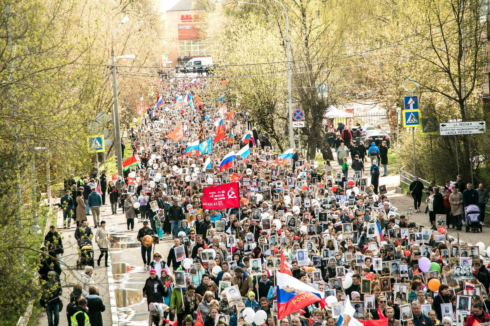 Шествие Бессмертного полка в Солнечногорске