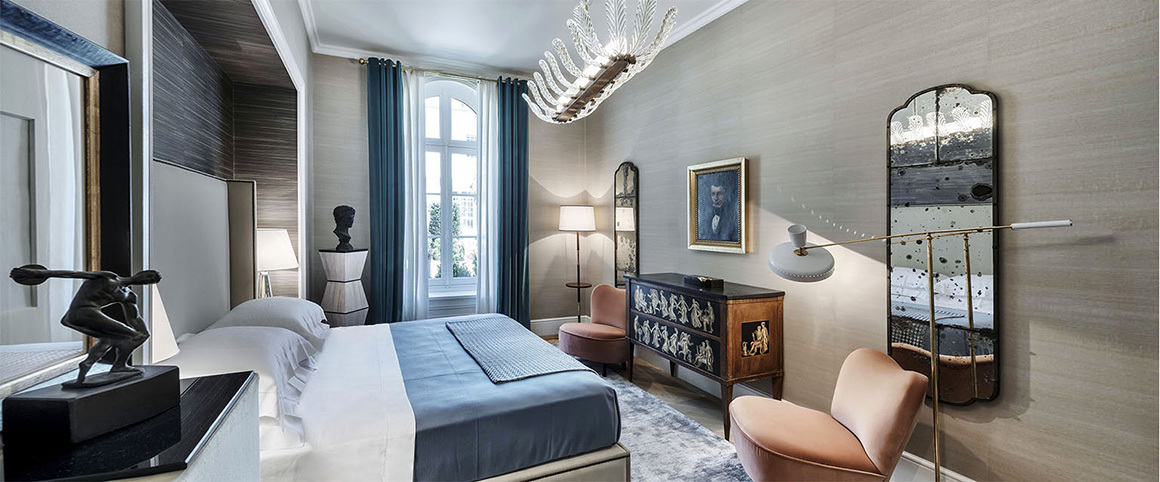 Спальня в парижских апартаментах