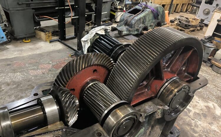 Восстановление шестерен промышленного редуктора