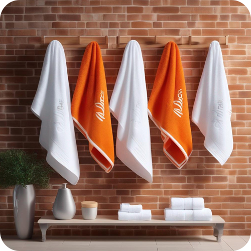 полотенце с логотипом