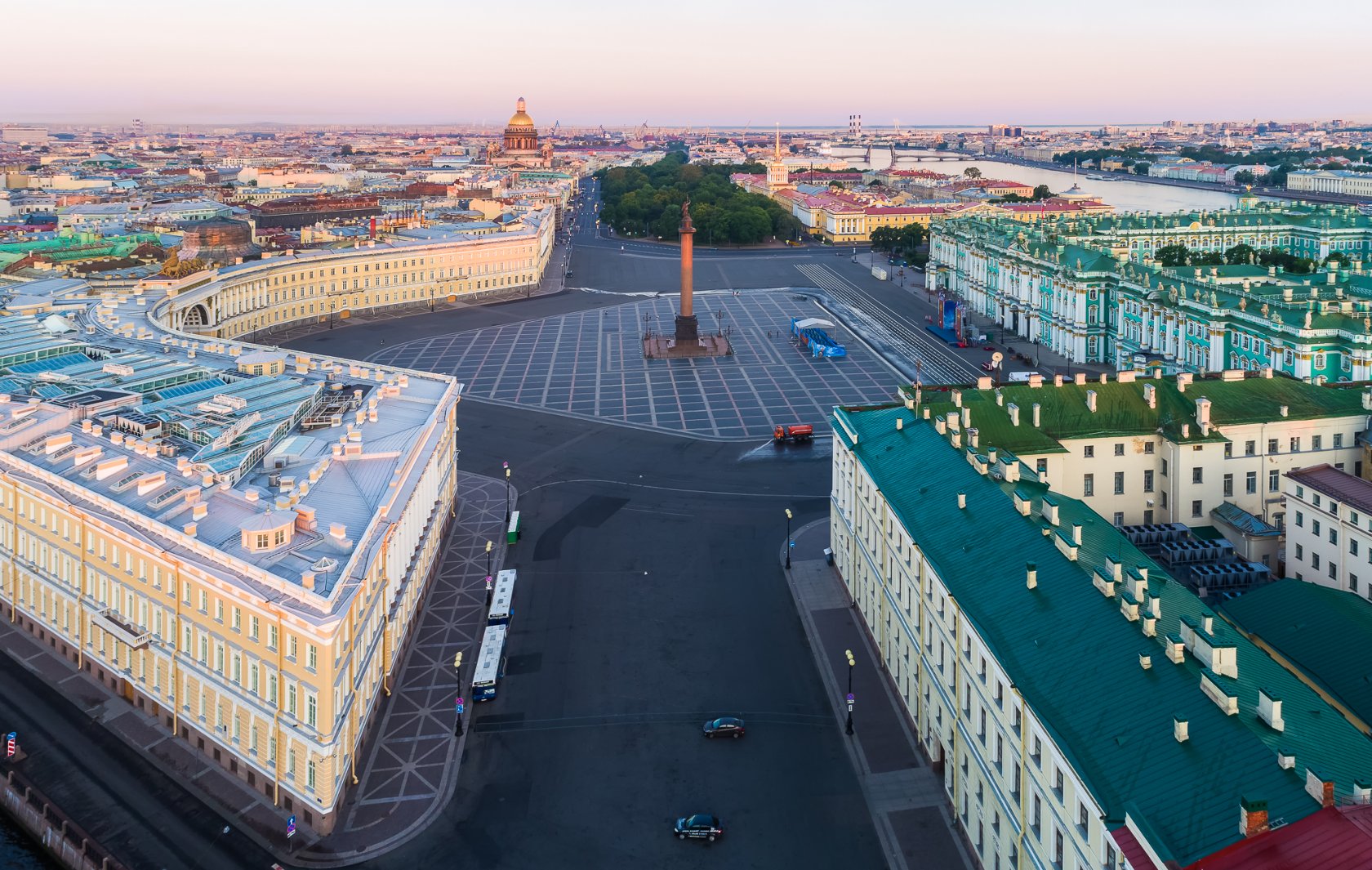 Эрмитаж Санкт-Петербург вид сверху
