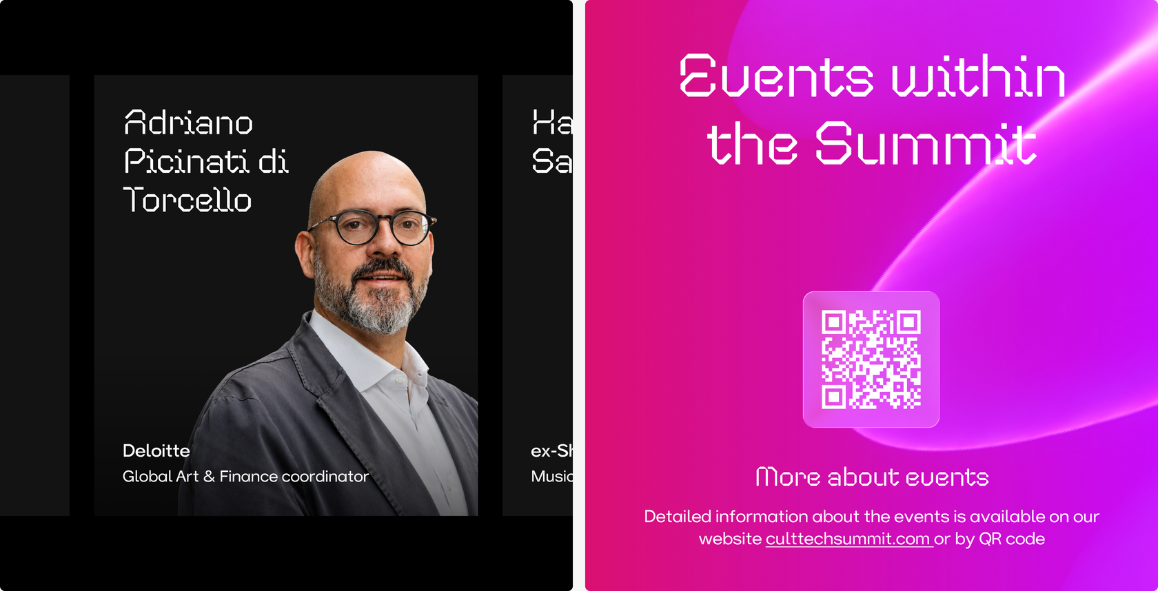CultTech Summit website — speaker profiles