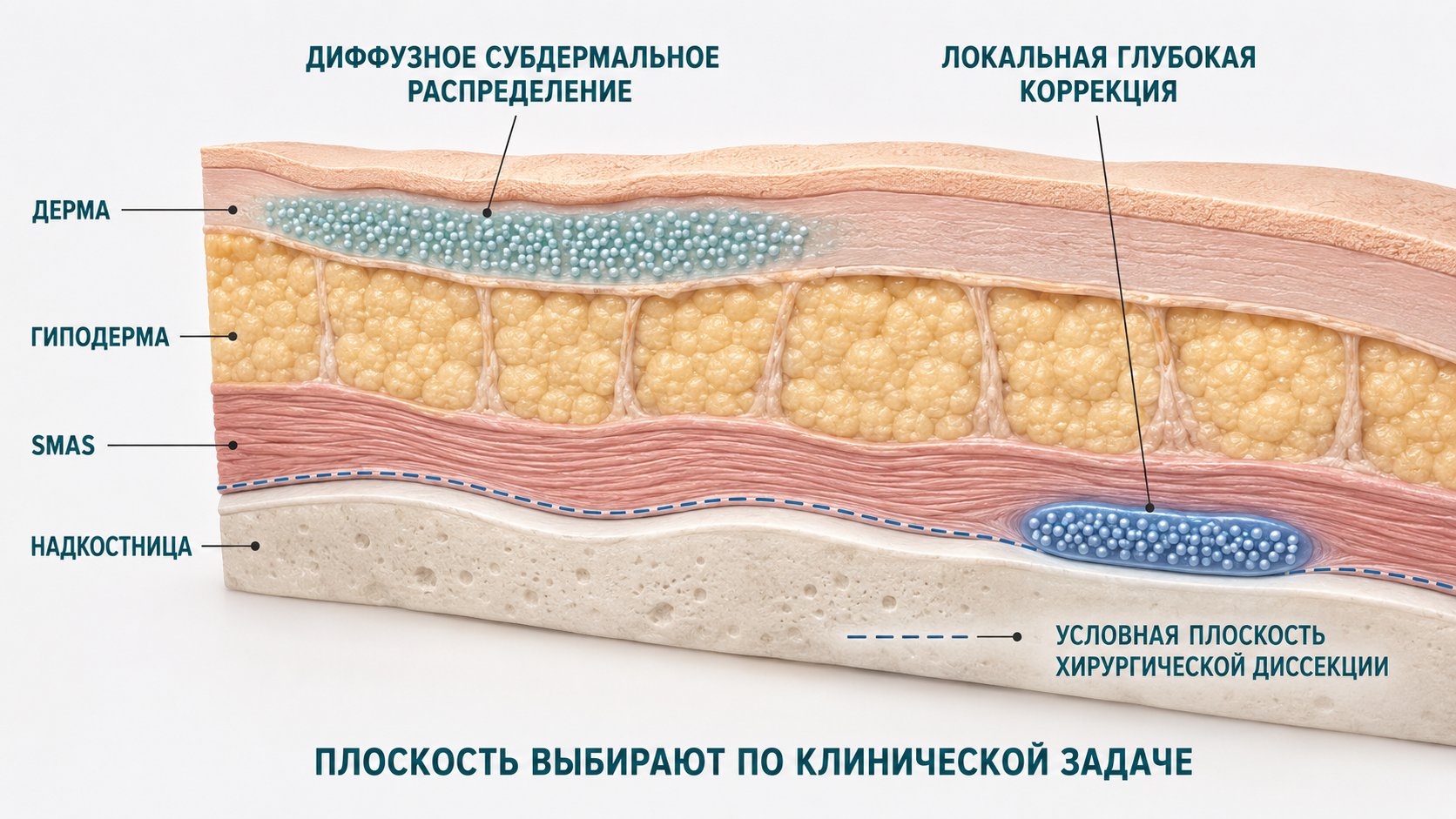 Схема контролируемого распределения и глубоких депо