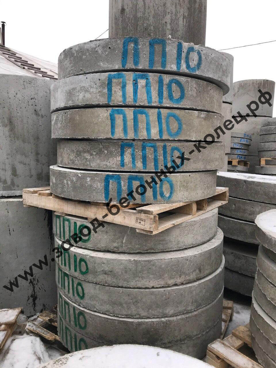 Плита перекрытия колодца ПП от производителя с доставкой по СПБ и Лен ...