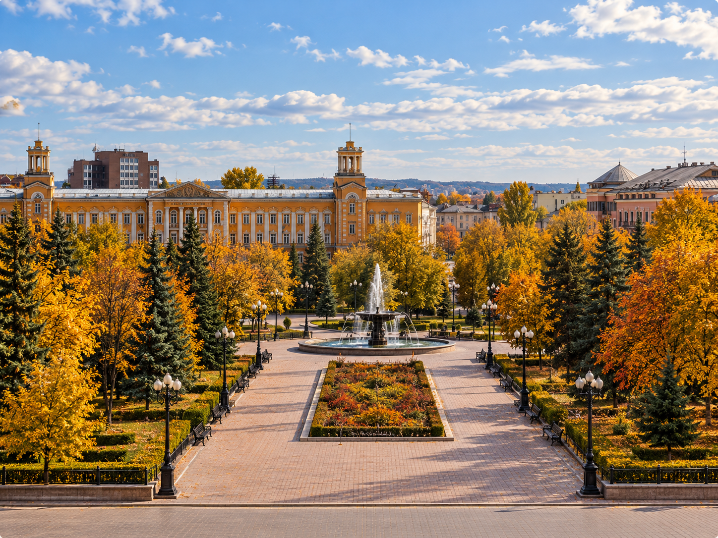 Сквер Кирова в Иркутске