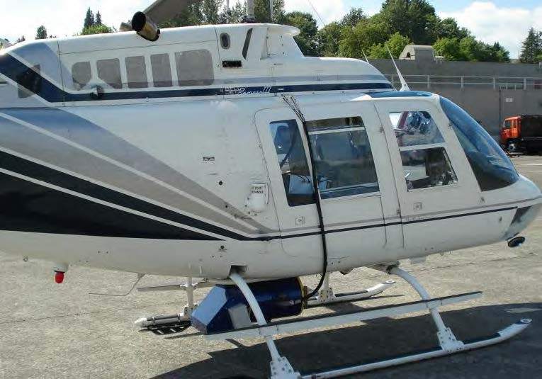 Figure 1. Helicopter-mounted gas detection system (GLD).