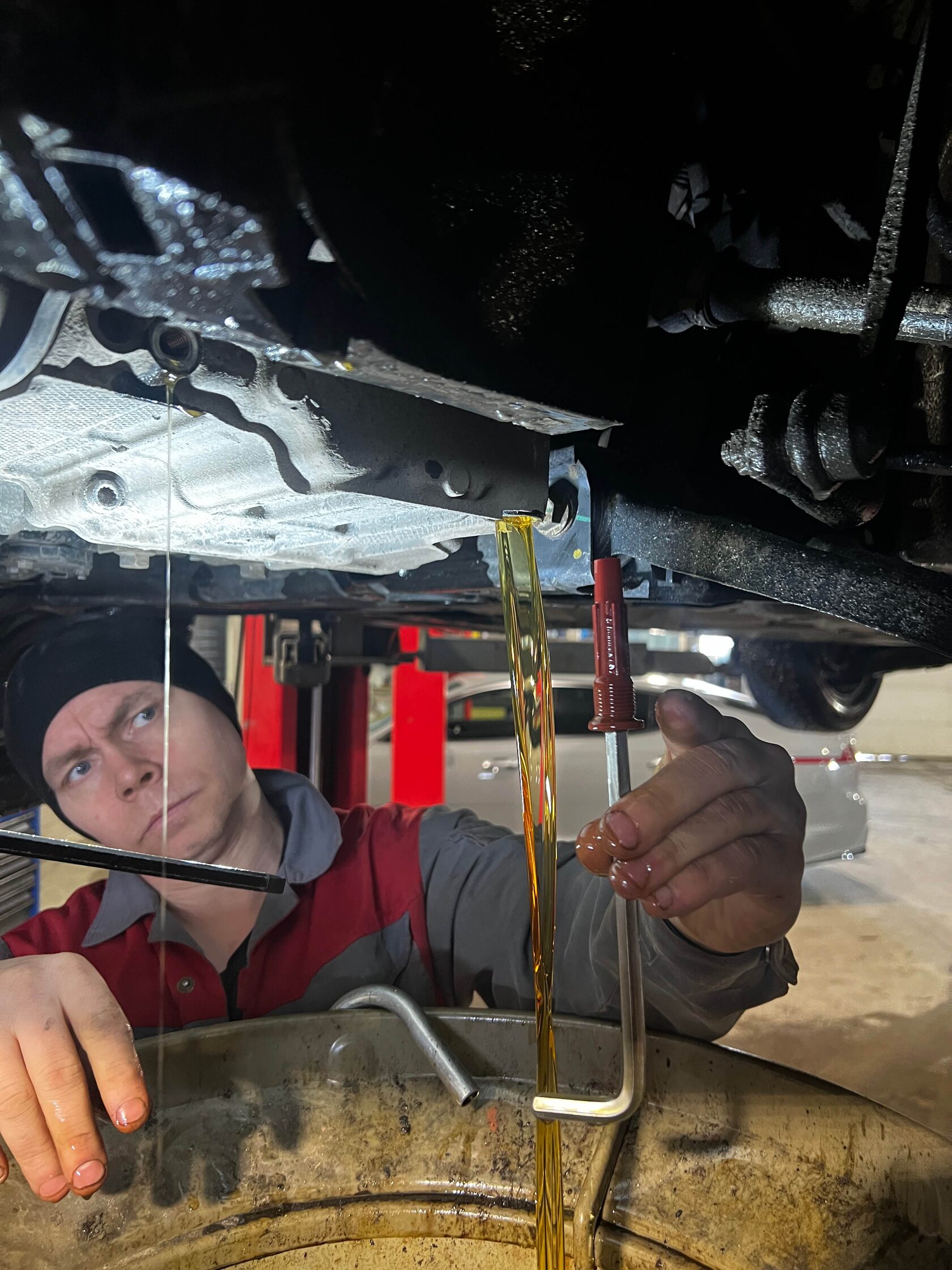 Выкручивание контрольного стакана