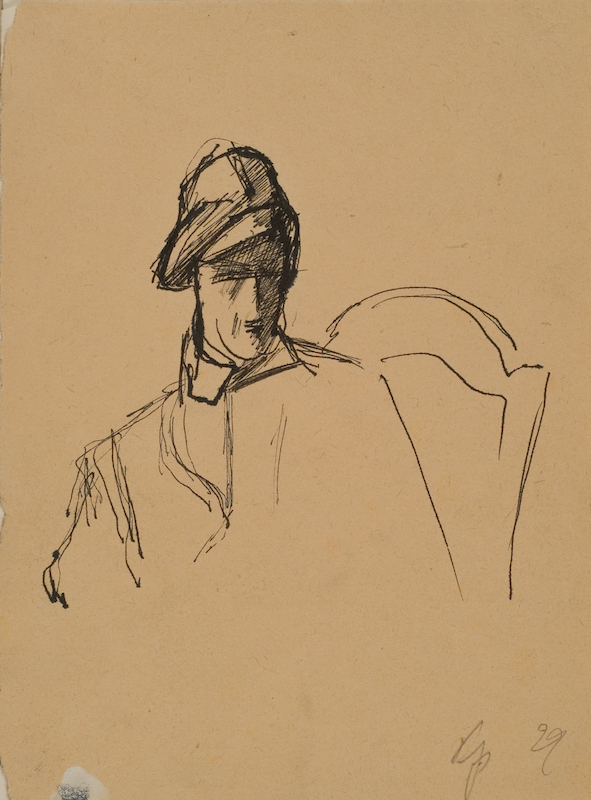 Рождественский К.И. Мужчина в шляпе. 1929