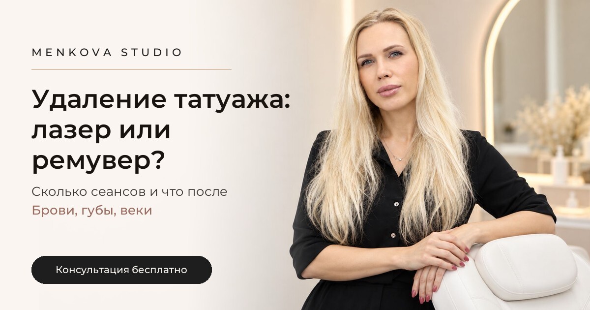 Удаление татуажа: лазер или ремувер — что выбрать