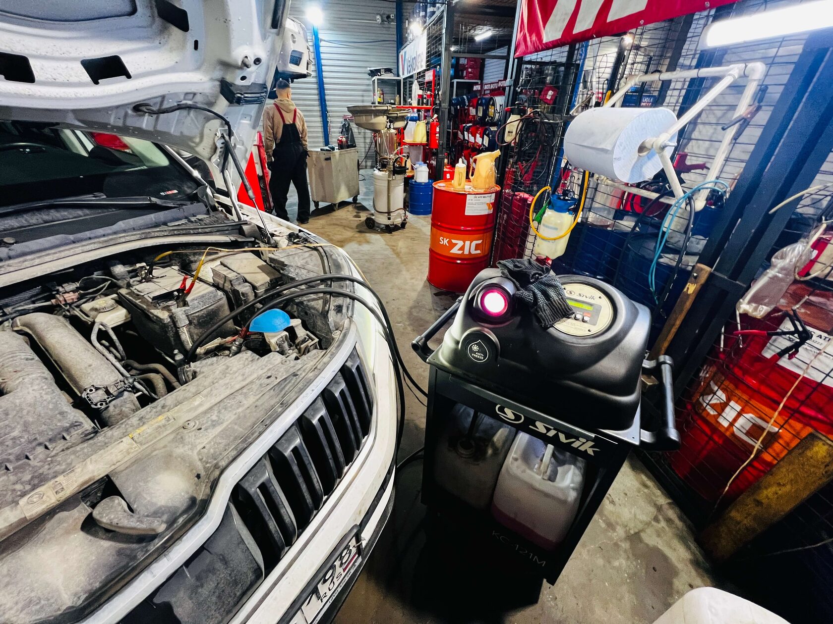 Аппаратная замена антифриза Skoda