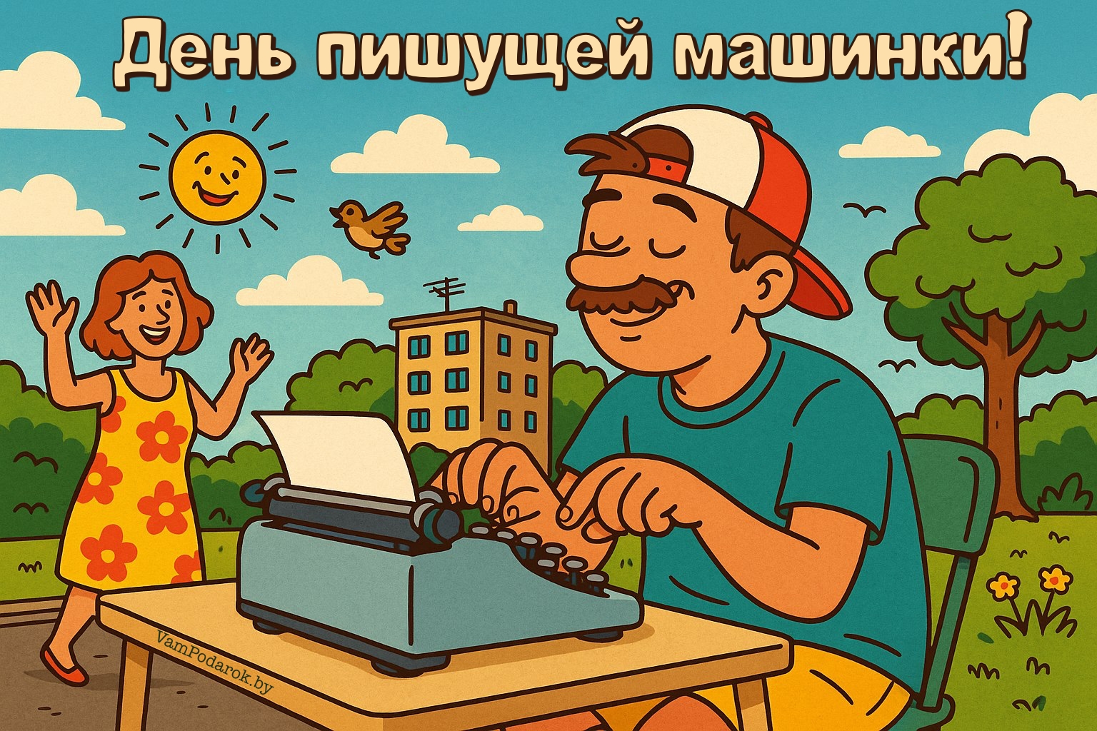 День рождения пишущей машинки – картинка