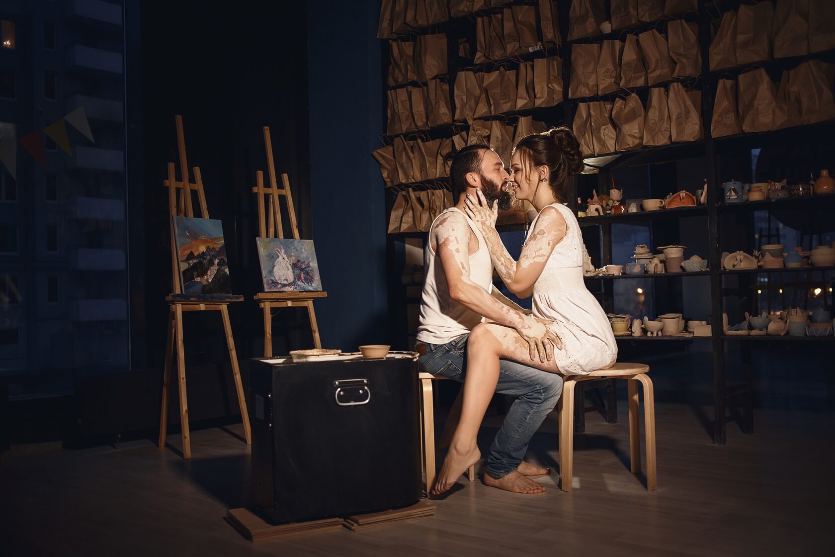 Date night pottery class for couples in Brooklyn